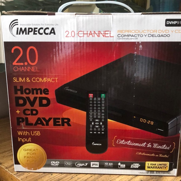 NEW DVD/CD Player w/Remote - Picture 1 of 7